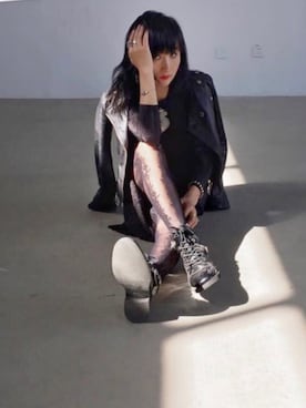 「I.Tのアイテム」を使った、Lily さん（レディース・157cm）の秋コーディネート