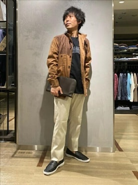 「5ポケットパンツ」｜TAKEO KIKUCHIさん（メンズ・163cm）の秋コーディネート
