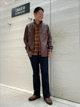 TAKEO KIKUCHIさん（メンズ・173cm）の秋コーディネート