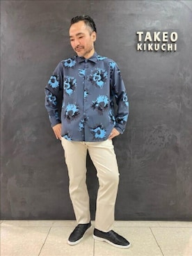 「5ポケットパンツ」｜TAKEO KIKUCHIさん（メンズ・168cm）の秋コーディネート