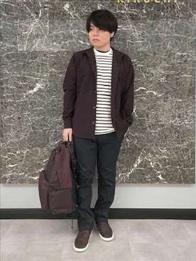 「デニムライク」｜TAKEO KIKUCHIさん（メンズ・165cm）の秋コーディネート