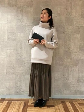 「TAKEO KIKUCHI（タケオキクチ）のアイテム（財布/小物）」を使った、TAKEO KIKUCHIさん（レディース・167cm）の秋コーディネート
