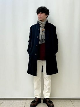 「TAKEO KIKUCHI（タケオキクチ）のアイテム（その他アウター）」を使った、TAKEO KIKUCHIさん（メンズ・165cm）の秋コーディネート