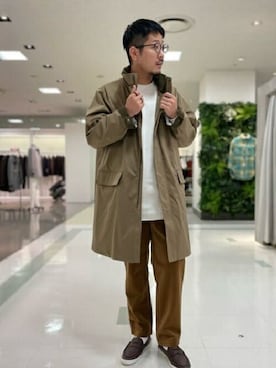 「TAKEO KIKUCHI（タケオキクチ）のアイテム（その他アウター）」を使った、TAKEO KIKUCHIさん（メンズ・173cm）の秋コーディネート