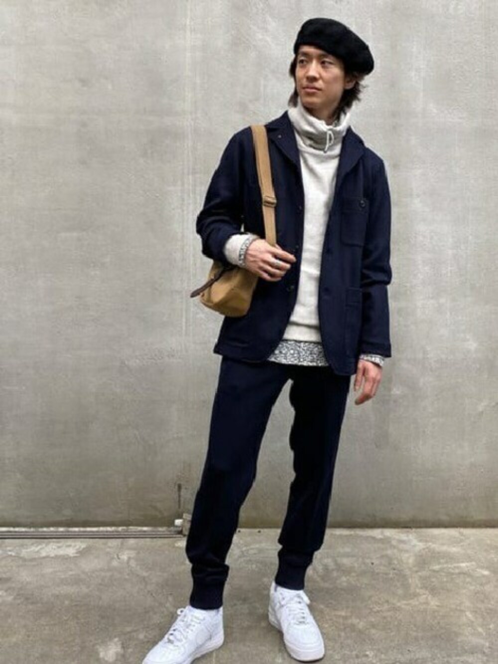 40ct525 ウールキモノスリーブブルゾン 40ct525 ウールキモノスリーブブルゾン