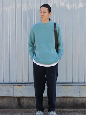 「TAKEO KIKUCHI（タケオキクチ）のアイテム（スーツパンツ）」を使った、TAKEO KIKUCHIさん（メンズ・175cm）の秋コーディネート