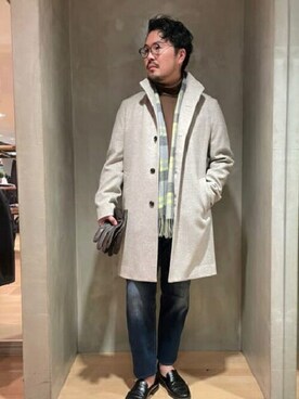 「TAKEO KIKUCHI（タケオキクチ）のアイテム（その他アウター）」を使った、TAKEO KIKUCHIさん（メンズ・173cm）の秋コーディネート