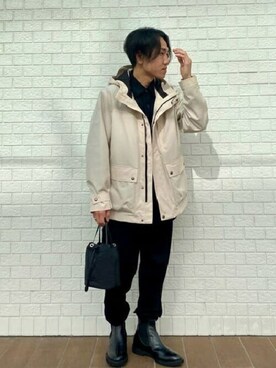 TAKEO KIKUCHI｜TAKEO KIKUCHI使用「TAKEO KIKUCHI（3WAY グログラン エコ ダウン ライナー ブルゾン）」的時尚穿搭