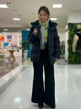 「TAKEO KIKUCHI（タケオキクチ）のアイテム（ジャケット/アウター）」を使った、TAKEO KIKUCHIさん（レディース・162cm）の冬コーディネート