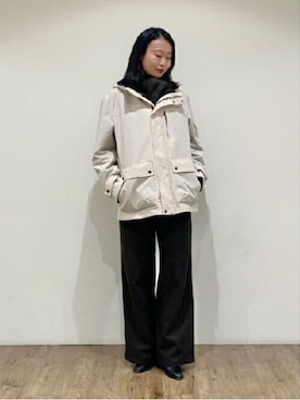 「TAKEO KIKUCHI（タケオキクチ）のアイテム（ジャケット/アウター）」を使った、TAKEO KIKUCHIさん（レディース・164cm）の冬コーディネート