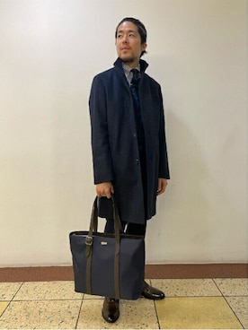 「TAKEO KIKUCHI（タケオキクチ）のアイテム（その他アウター）」を使った、TAKEO KIKUCHIさん（メンズ・170cm）の冬コーディネート