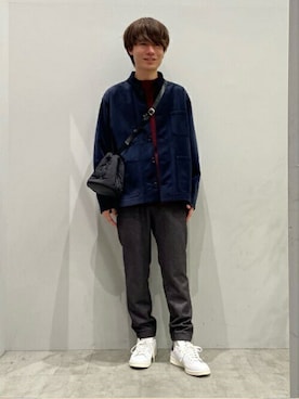 「TAKEO KIKUCHI（タケオキクチ）のアイテム（ダウンジャケット/コート）」を使った、TAKEO KIKUCHIさん（メンズ・166cm）の冬コーディネート