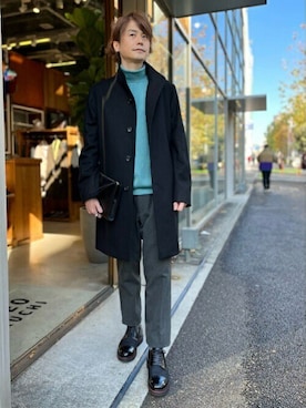 「TAKEO KIKUCHI（タケオキクチ）のアイテム（その他アウター）」を使った、TAKEO KIKUCHIさん（メンズ・176cm）の冬コーディネート