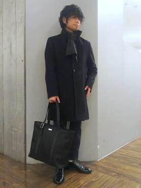 「TAKEO KIKUCHI（タケオキクチ）のアイテム（その他アウター）」を使った、TAKEO KIKUCHIさん（メンズ・162cm）の冬コーディネート