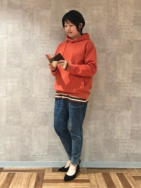 「TAKEO KIKUCHI（タケオキクチ）のアイテム（財布/小物）」を使った、TAKEO KIKUCHIさん（レディース・167cm）の冬コーディネート
