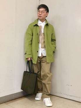 「40ct&525」｜「アイテム（ブルゾン）」を使った、TAKEO KIKUCHIさん（メンズ・170cm）の冬コーディネート