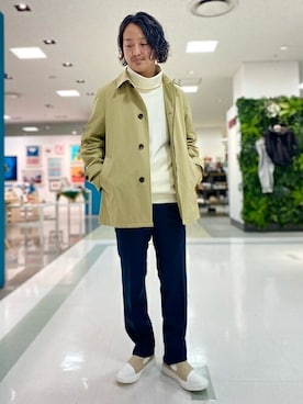 「TAKEO KIKUCHI（タケオキクチ）のアイテム（スウェット）」を使った、TAKEO KIKUCHIさん（メンズ・173cm）の冬コーディネート