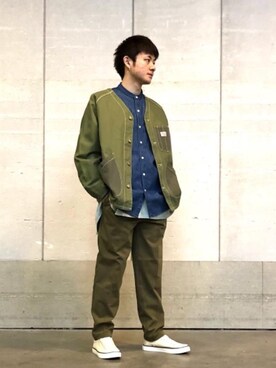 「SMITH'S（スミス）のアイテム（ジャケット/アウター）」を使った、wattaさん（メンズ・165cm）の春コーディネート