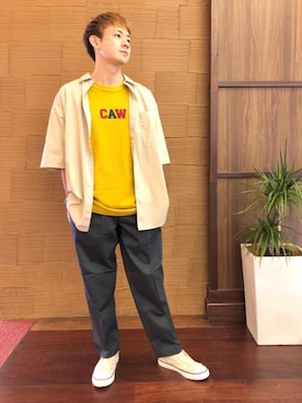「涼しくて軽い「涼・軽パンツ」」｜wattaさん（メンズ・165cm）の夏コーディネート