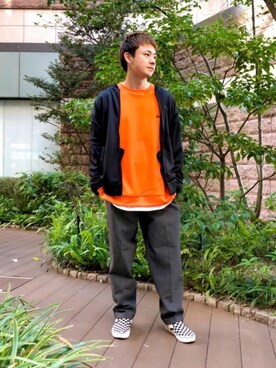 「coen」｜「アイテム（ブルゾン）」を使った、wattaさん（メンズ・165cm）の秋コーディネート