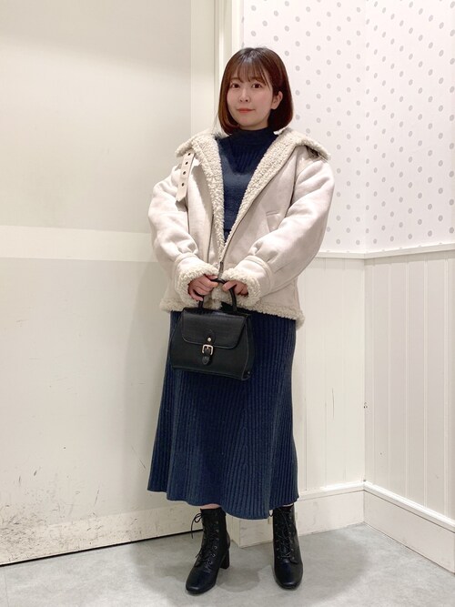 Heather イオンモール岡崎ごっぴんさんのムートンコートを使ったコーディネート Zozotown