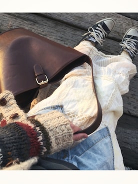 清水夏姫さん（レディース・160cm）の冬コーディネート