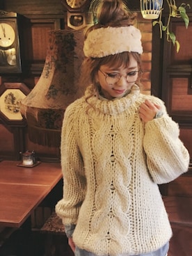 清水夏姫さん（レディース・160cm）の冬コーディネート