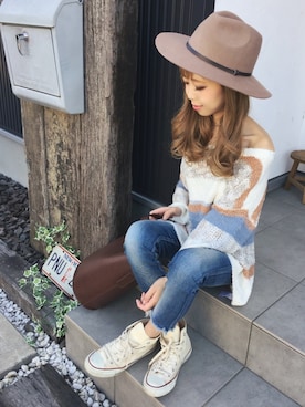 「スプリングSENSEOFPLACE」｜清水夏姫さん（レディース・160cm）の春コーディネート