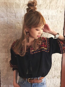 清水夏姫さん（レディース・160cm）の春コーディネート