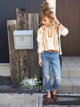 清水夏姫さん（レディース・160cm）の春コーディネート