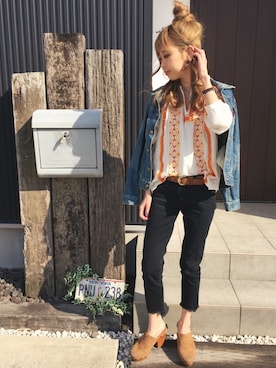 清水夏姫さん(レディース・160cm)の春コーディネート