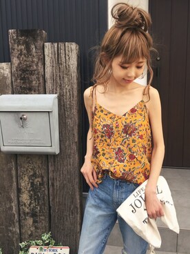 清水夏姫さん(レディース・160cm)の春コーディネート