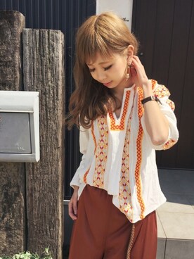 清水夏姫さん（レディース・160cm）の春コーディネート