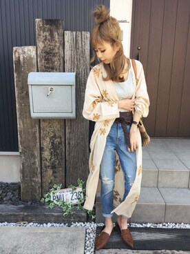 清水夏姫さん（レディース・160cm）の春コーディネート