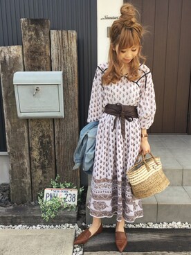 清水夏姫さん（レディース・160cm）の夏コーディネート