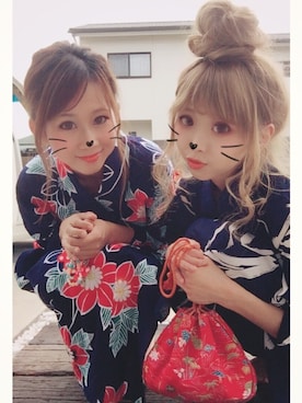 「VINTAGE（ヴィンテージ）のアイテム（和装小物）」を使った、清水夏姫さん（レディース・160cm）の秋コーディネート