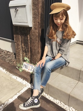 清水夏姫さん（レディース・160cm）の秋コーディネート