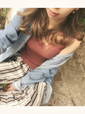 清水夏姫さん(レディース・160cm)の秋コーディネート