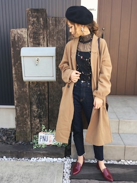 清水夏姫さん（レディース・160cm）の春コーディネート