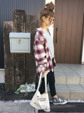 清水夏姫さん（レディース・160cm）の春コーディネート