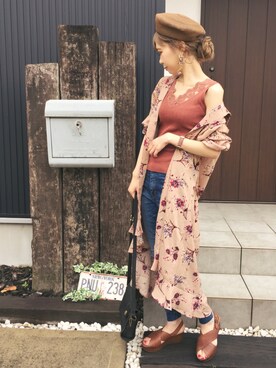 清水夏姫さん(レディース・160cm)の夏コーディネート