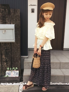 清水夏姫さん（レディース・160cm）の夏コーディネート