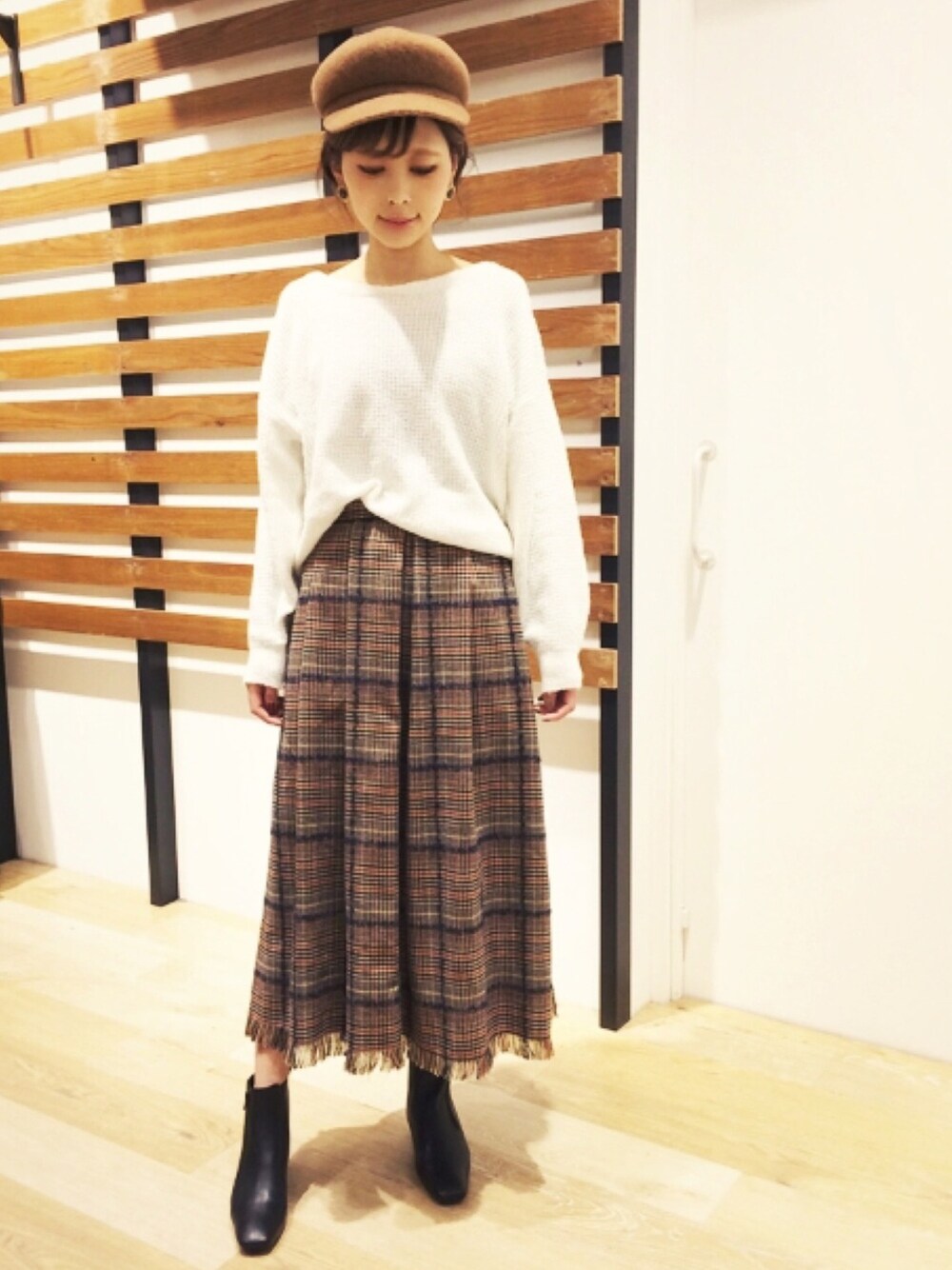 清水夏姫｜OZOCのスカートを使ったコーディネート - WEAR