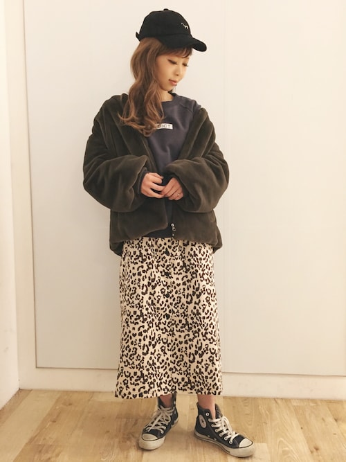 清水夏姫 Ozocのブルゾンを使ったコーディネート Wear