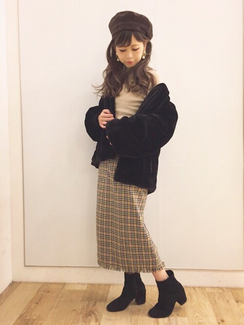 清水夏姫 Ozocのブルゾンを使ったコーディネート Wear