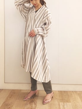 清水夏姫さん（レディース・160cm）の春コーディネート