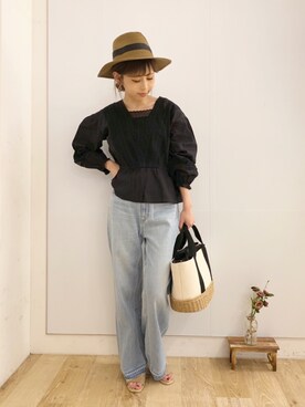 清水夏姫さん（レディース・160cm）の春コーディネート