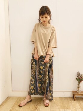 清水夏姫さん（レディース・160cm）の夏コーディネート