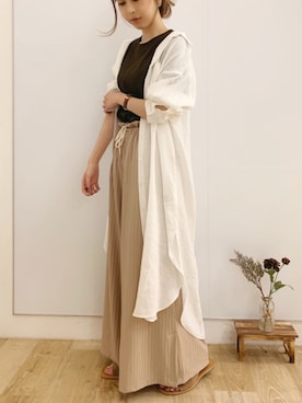 清水夏姫さん（レディース・160cm）の春コーディネート