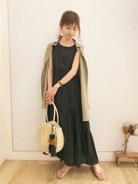 清水夏姫さん(レディース・160cm)の夏コーディネート